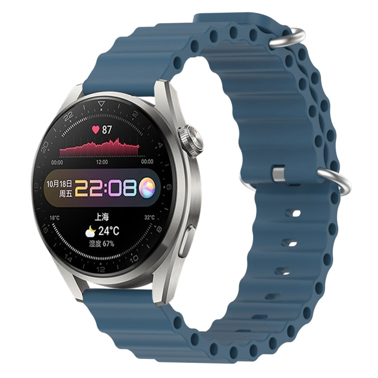 For Huawei Watch 3 Pro 22mm Ocean Style Silicone Solid Color Watch Band