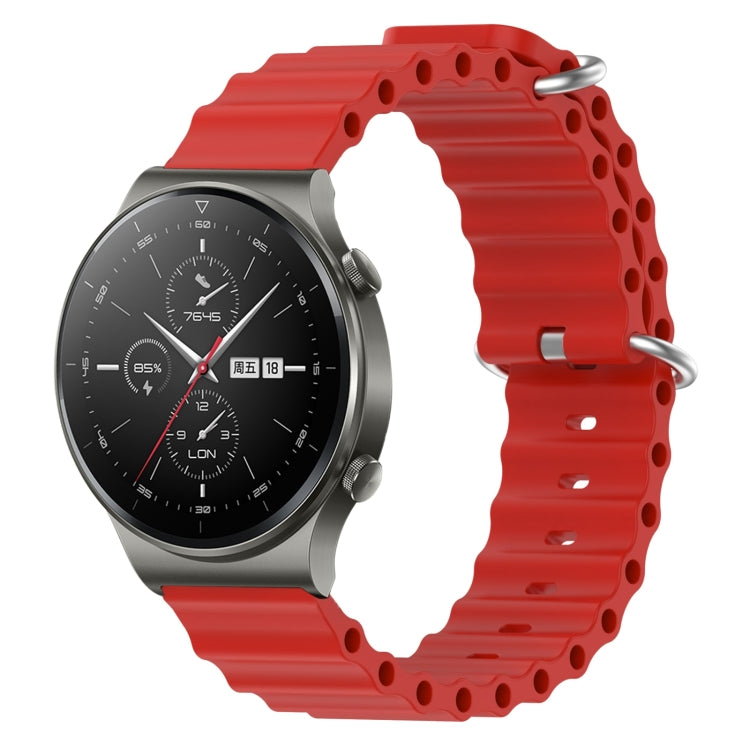 For Huawei GT2 Pro 22mm Ocean Style Silicone Solid Color Watch Band