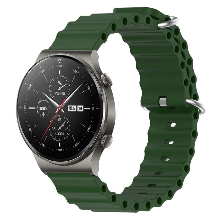For Huawei GT2 Pro 22mm Ocean Style Silicone Solid Color Watch Band