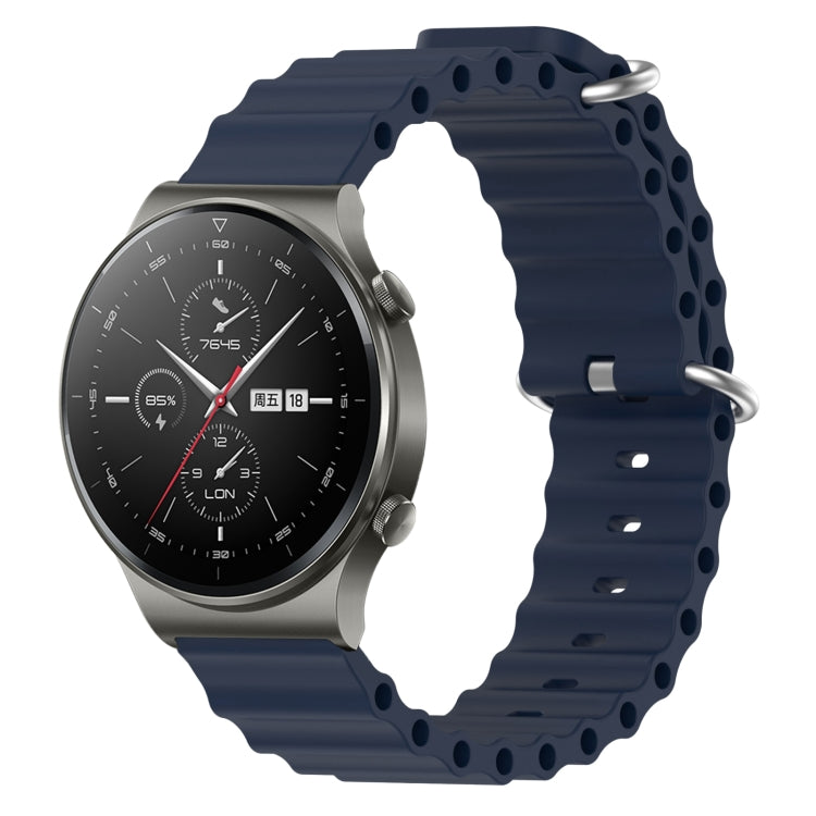 For Huawei GT2 Pro 22mm Ocean Style Silicone Solid Color Watch Band