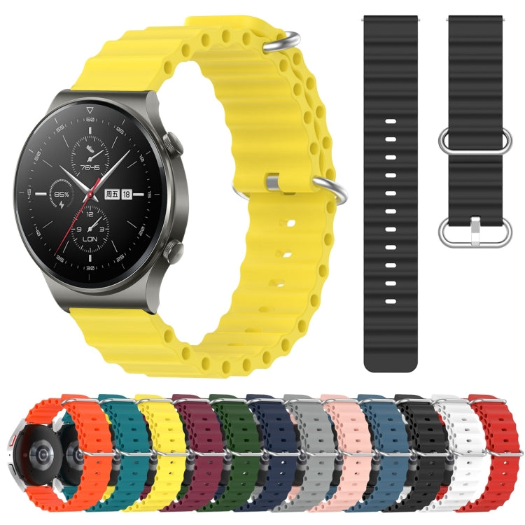 For Huawei GT2 Pro 22mm Ocean Style Silicone Solid Color Watch Band