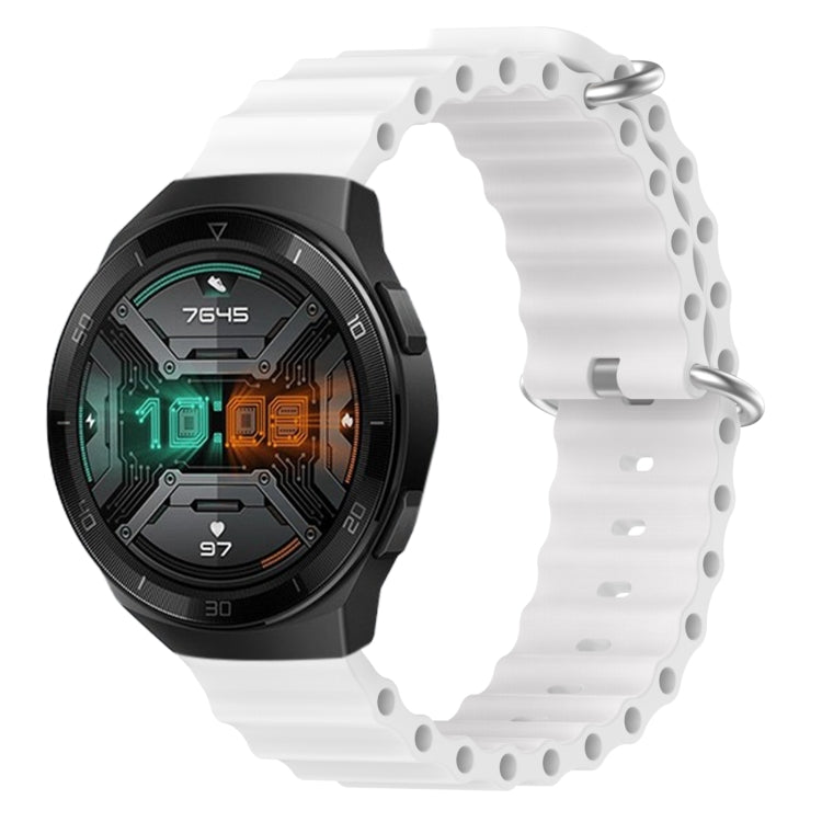 For Huawei Watch GT 2E 22mm Ocean Style Silicone Solid Color Watch Band