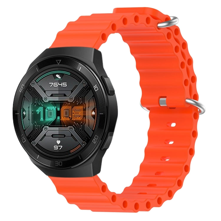 For Huawei Watch GT 2E 22mm Ocean Style Silicone Solid Color Watch Band