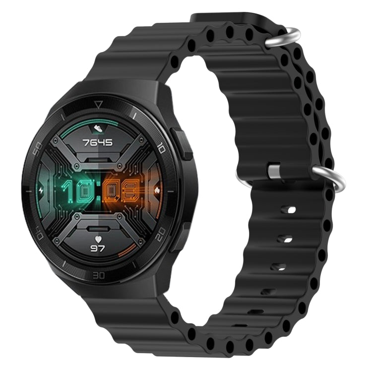 For Huawei Watch GT 2E 22mm Ocean Style Silicone Solid Color Watch Band
