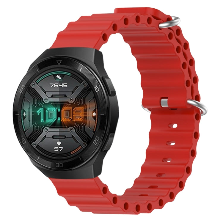 For Huawei Watch GT 2E 22mm Ocean Style Silicone Solid Color Watch Band