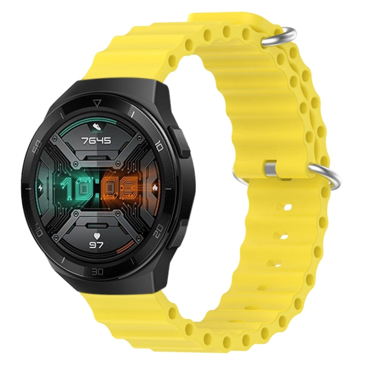 For Huawei Watch GT 2E 22mm Ocean Style Silicone Solid Color Watch Band