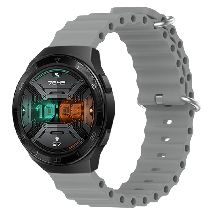 For Huawei Watch GT 2E 22mm Ocean Style Silicone Solid Color Watch Band