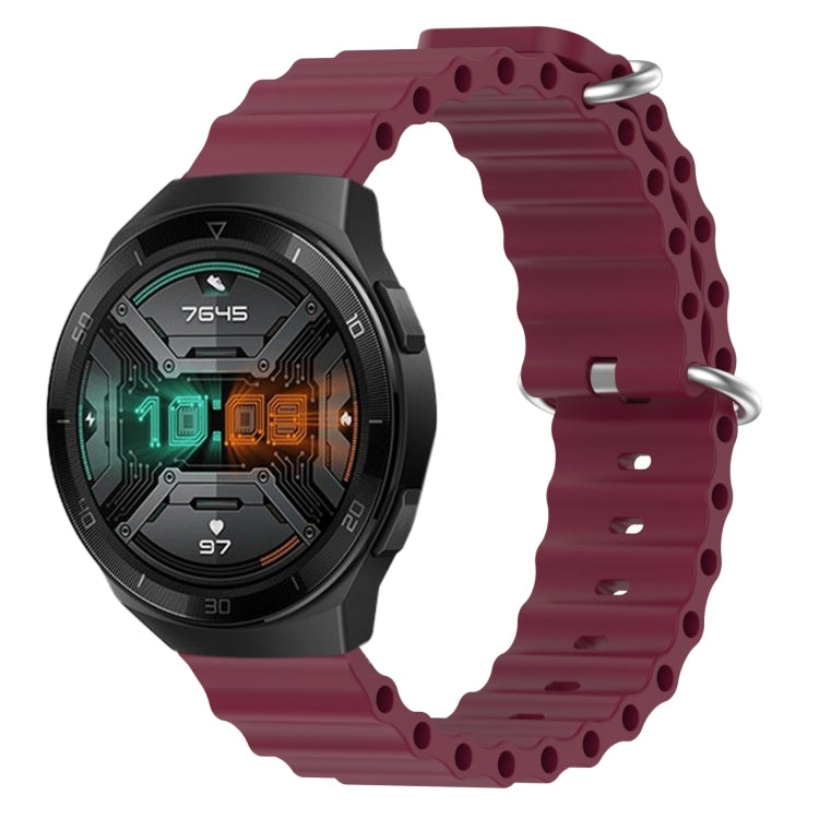 For Huawei Watch GT 2E 22mm Ocean Style Silicone Solid Color Watch Band
