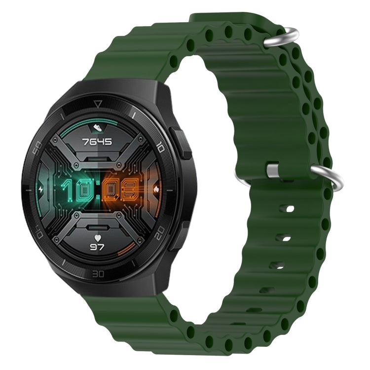 For Huawei Watch GT 2E 22mm Ocean Style Silicone Solid Color Watch Band