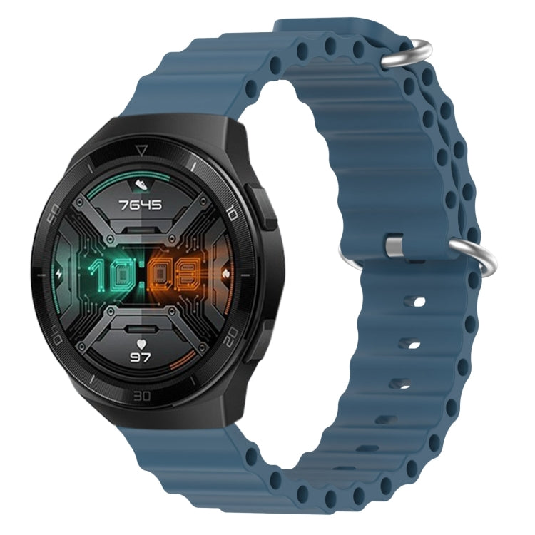 For Huawei Watch GT 2E 22mm Ocean Style Silicone Solid Color Watch Band