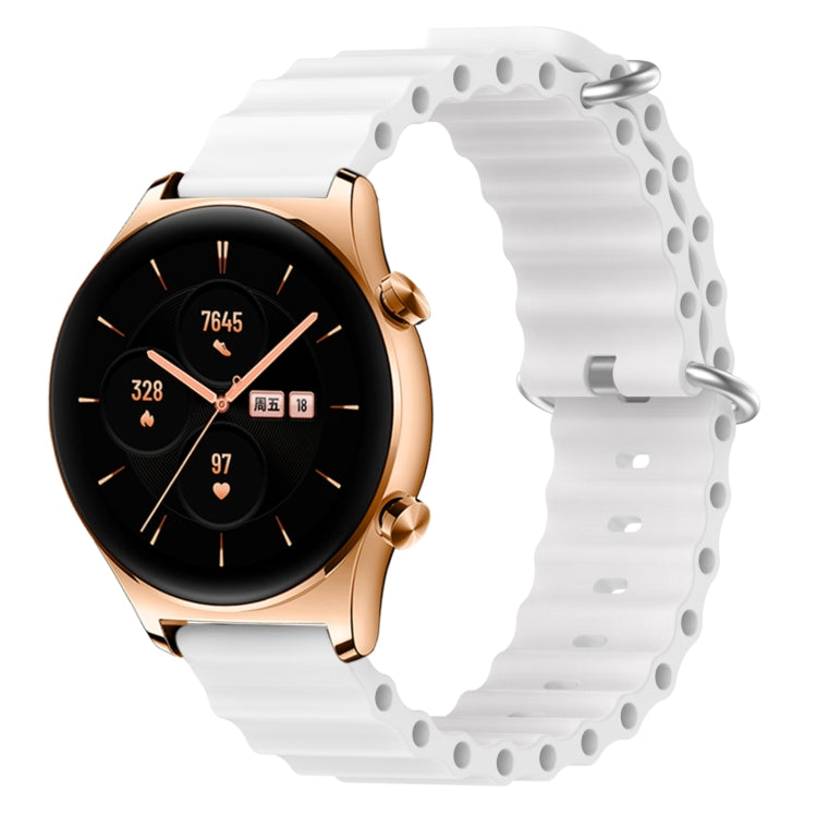 For Honor Watch GS 3 22mm Ocean Style Silicone Solid Color Watch Band