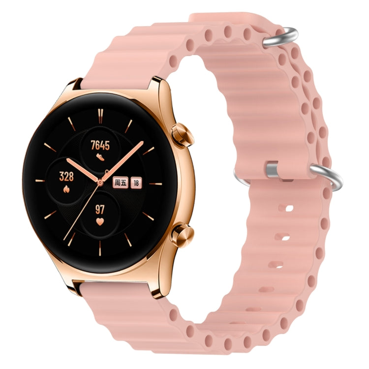 For Honor Watch GS 3 22mm Ocean Style Silicone Solid Color Watch Band