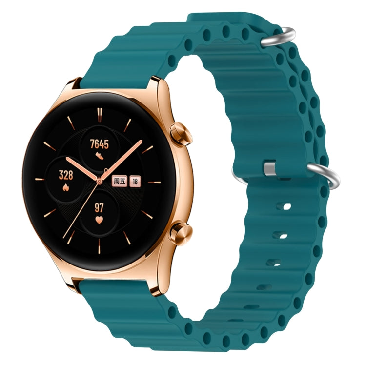 For Honor Watch GS 3 22mm Ocean Style Silicone Solid Color Watch Band