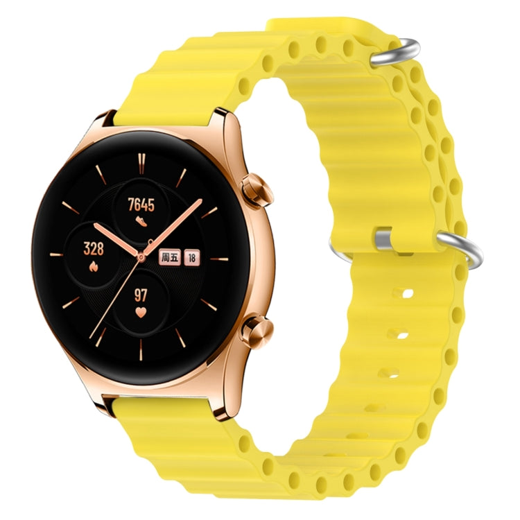 For Honor Watch GS 3 22mm Ocean Style Silicone Solid Color Watch Band