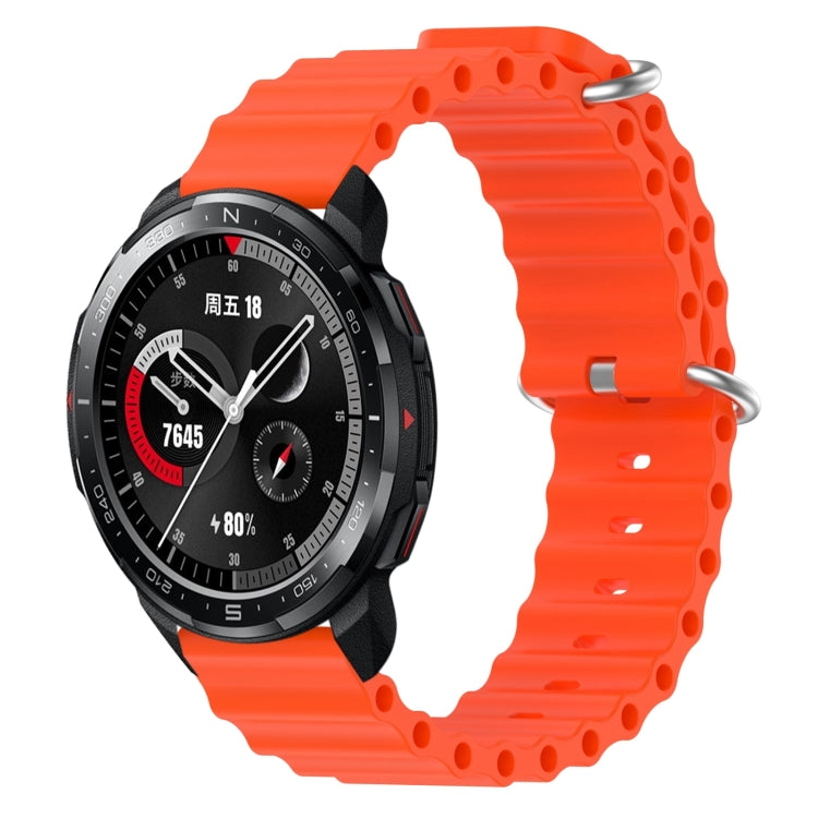 For Honor Watch GS Pro 22mm Ocean Style Silicone Solid Color Watch Band