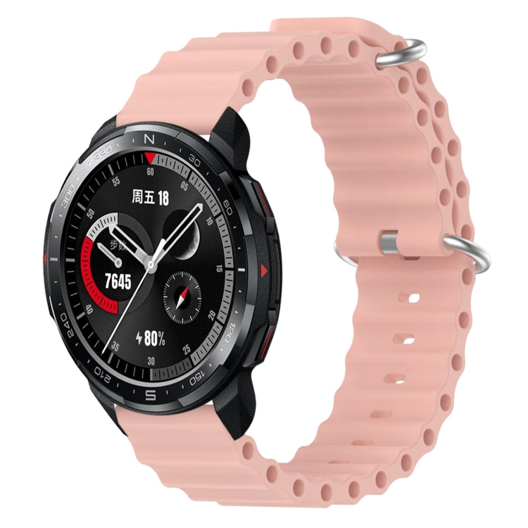 For Honor Watch GS Pro 22mm Ocean Style Silicone Solid Color Watch Band