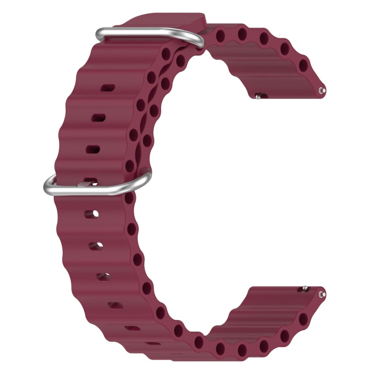 For Honor Watch GS Pro 22mm Ocean Style Silicone Solid Color Watch Band