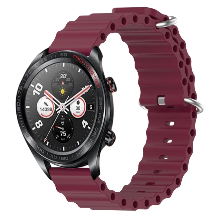 For Honor Watch Dream 22mm Ocean Style Silicone Solid Color Watch Band
