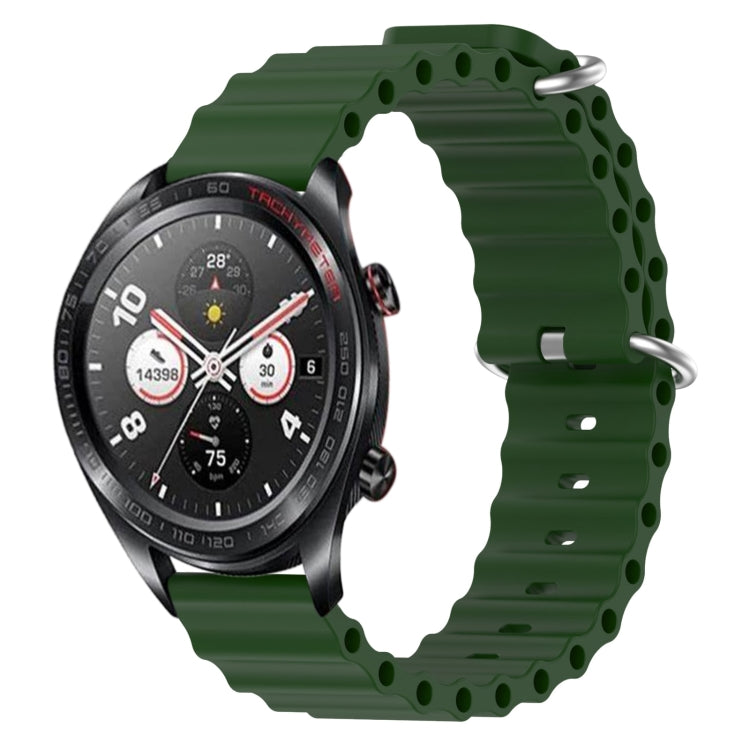 For Honor Watch Dream 22mm Ocean Style Silicone Solid Color Watch Band