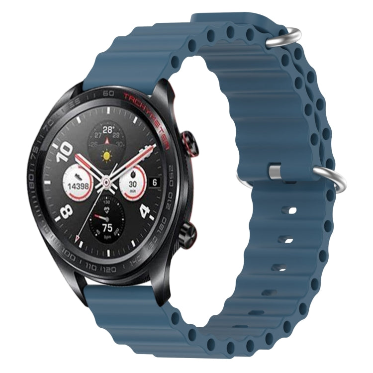For Honor Watch Dream 22mm Ocean Style Silicone Solid Color Watch Band