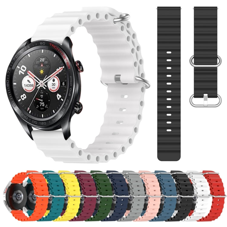 For Honor Watch Dream 22mm Ocean Style Silicone Solid Color Watch Band