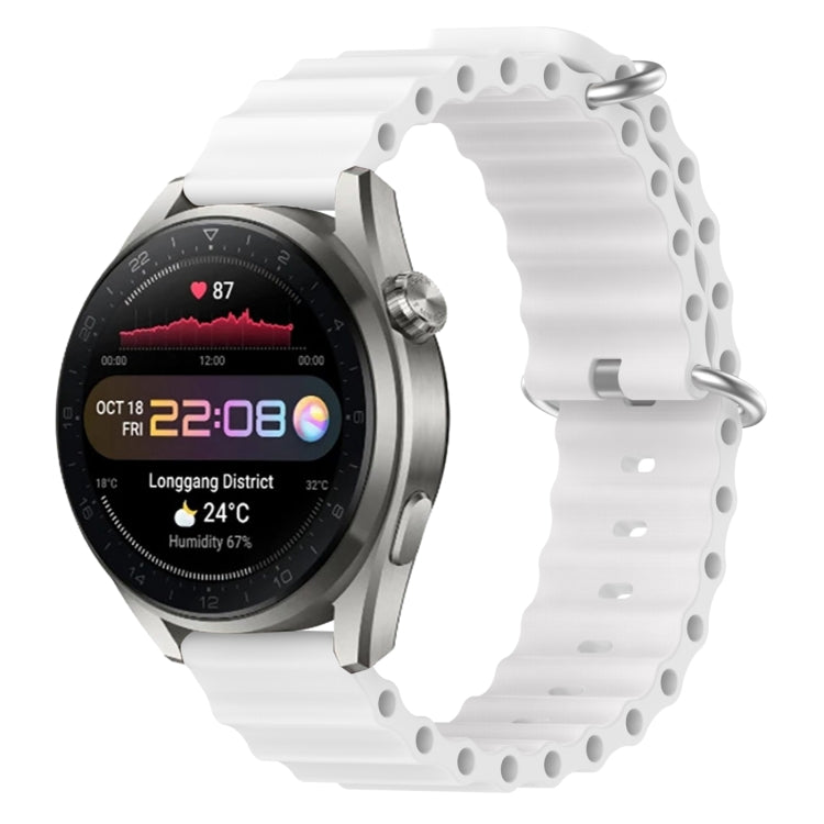 For Huawei Watch 3 Pro New 22mm Ocean Style Silicone Solid Color Watch Band