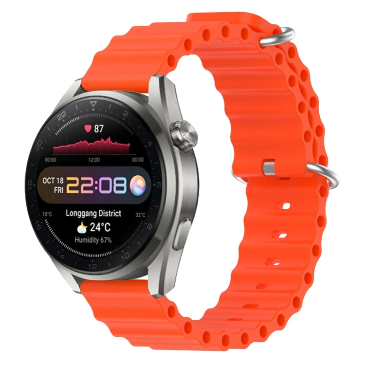 For Huawei Watch 3 Pro New 22mm Ocean Style Silicone Solid Color Watch Band