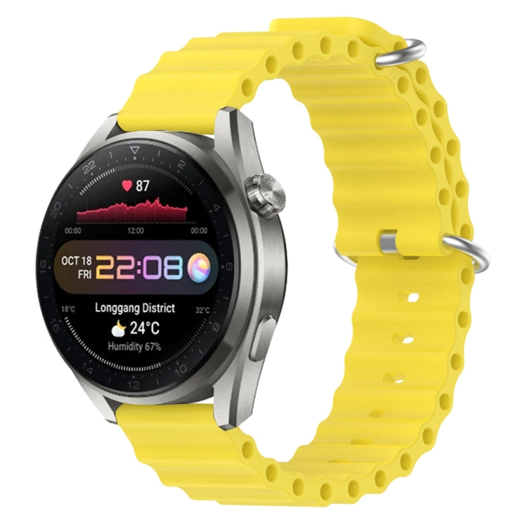 For Huawei Watch 3 Pro New 22mm Ocean Style Silicone Solid Color Watch Band