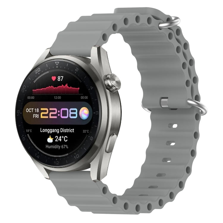 For Huawei Watch 3 Pro New 22mm Ocean Style Silicone Solid Color Watch Band