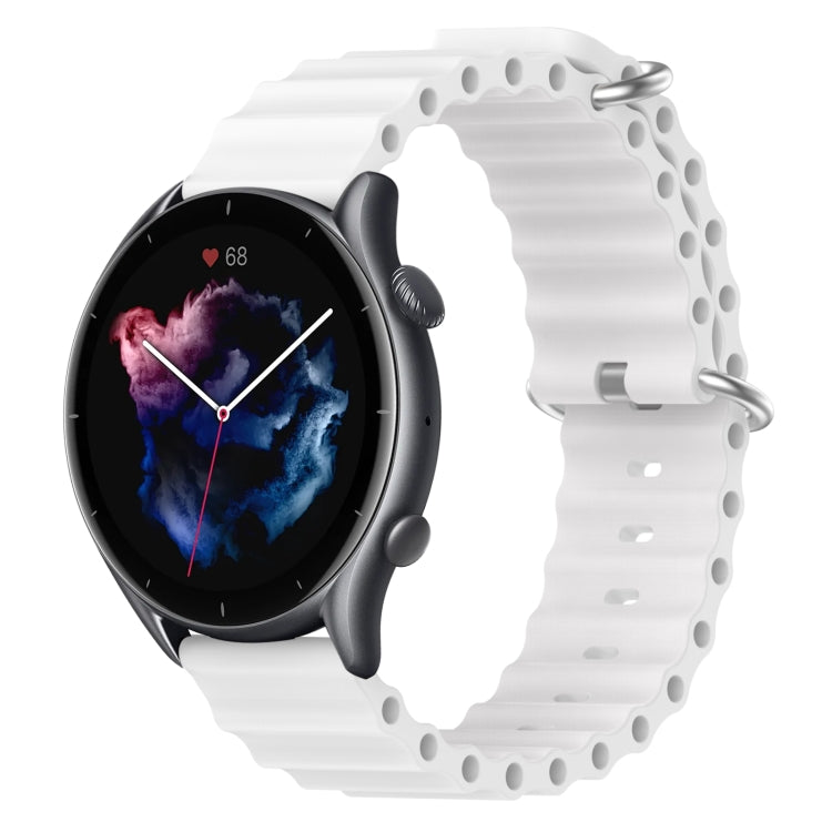 For Amazfit GTR 3 22mm Ocean Style Silicone Solid Color Watch Band