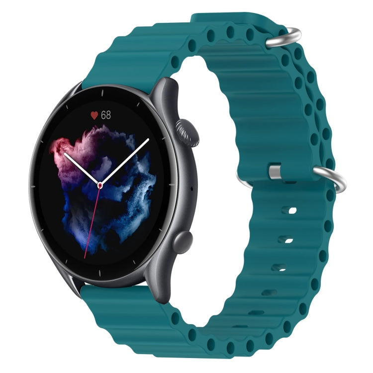 For Amazfit GTR 3 22mm Ocean Style Silicone Solid Color Watch Band