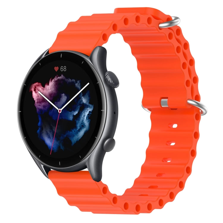 For Amazfit GTR 3 Pro 22mm Ocean Style Silicone Solid Color Watch Band