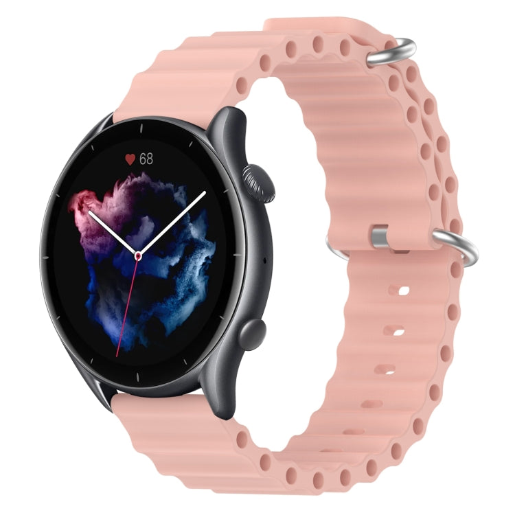 For Amazfit GTR 3 Pro 22mm Ocean Style Silicone Solid Color Watch Band
