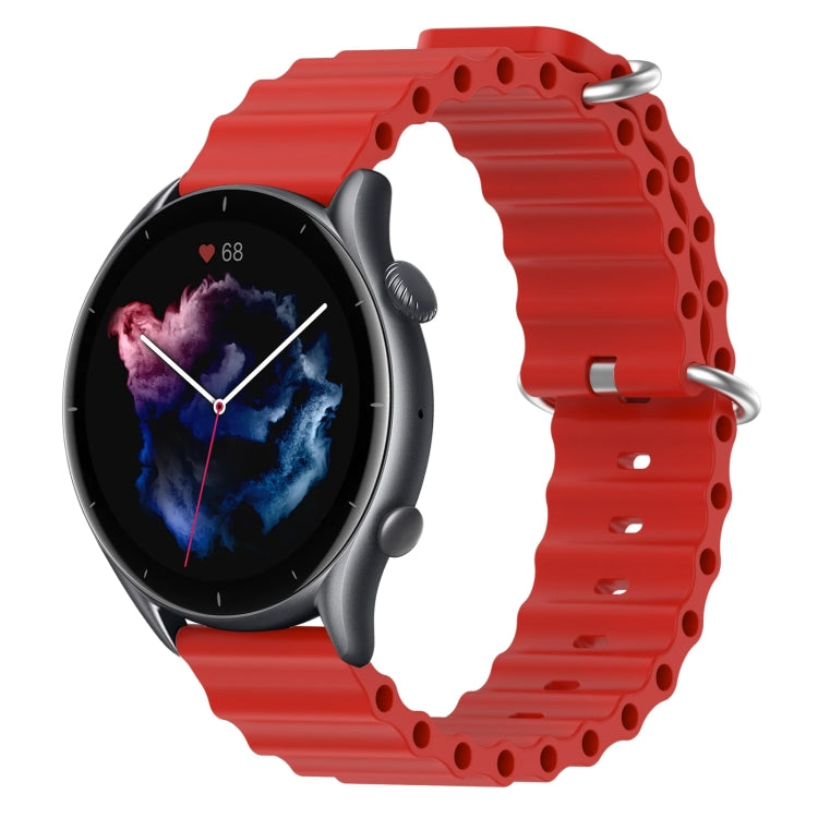 For Amazfit GTR 3 Pro 22mm Ocean Style Silicone Solid Color Watch Band