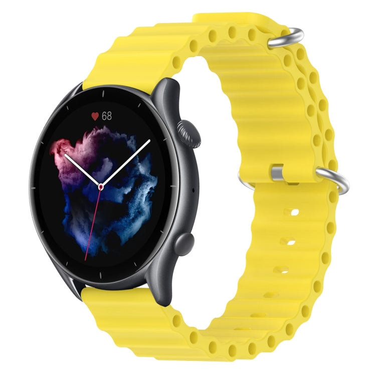 For Amazfit GTR 3 Pro 22mm Ocean Style Silicone Solid Color Watch Band