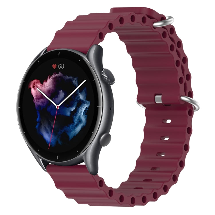 For Amazfit GTR 3 Pro 22mm Ocean Style Silicone Solid Color Watch Band