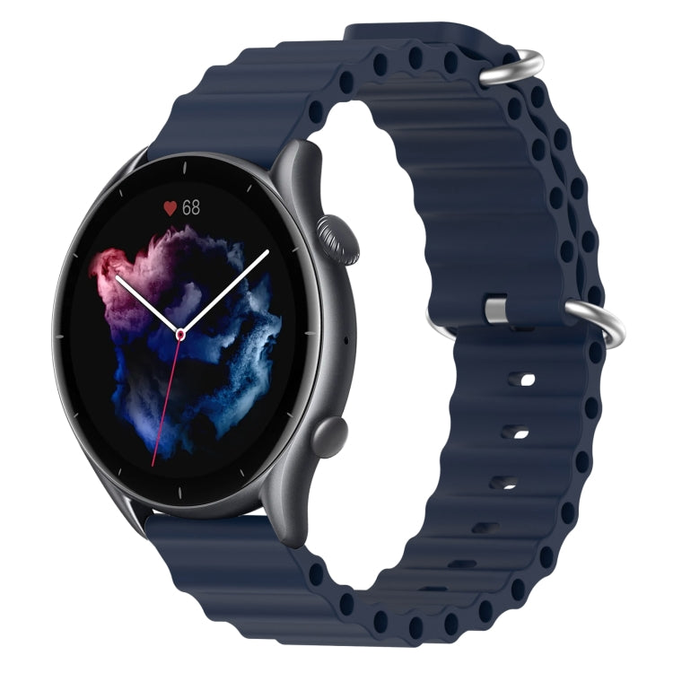 For Amazfit GTR 3 Pro 22mm Ocean Style Silicone Solid Color Watch Band