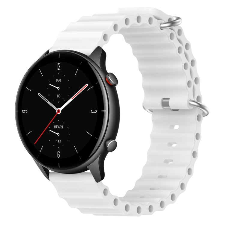 For Amazfit GTR 2e 22mm Ocean Style Silicone Solid Color Watch Band