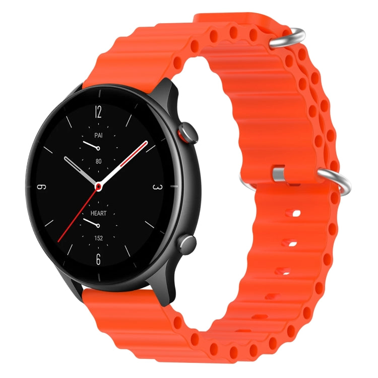 For Amazfit GTR 2e 22mm Ocean Style Silicone Solid Color Watch Band