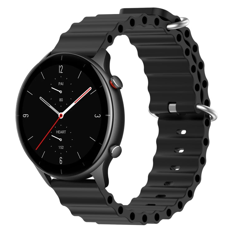 For Amazfit GTR 2e 22mm Ocean Style Silicone Solid Color Watch Band