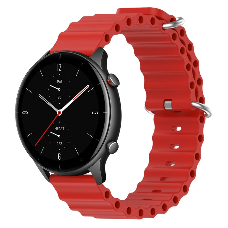 For Amazfit GTR 2e 22mm Ocean Style Silicone Solid Color Watch Band
