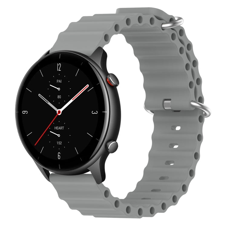 For Amazfit GTR 2e 22mm Ocean Style Silicone Solid Color Watch Band