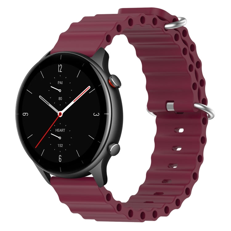 For Amazfit GTR 2e 22mm Ocean Style Silicone Solid Color Watch Band