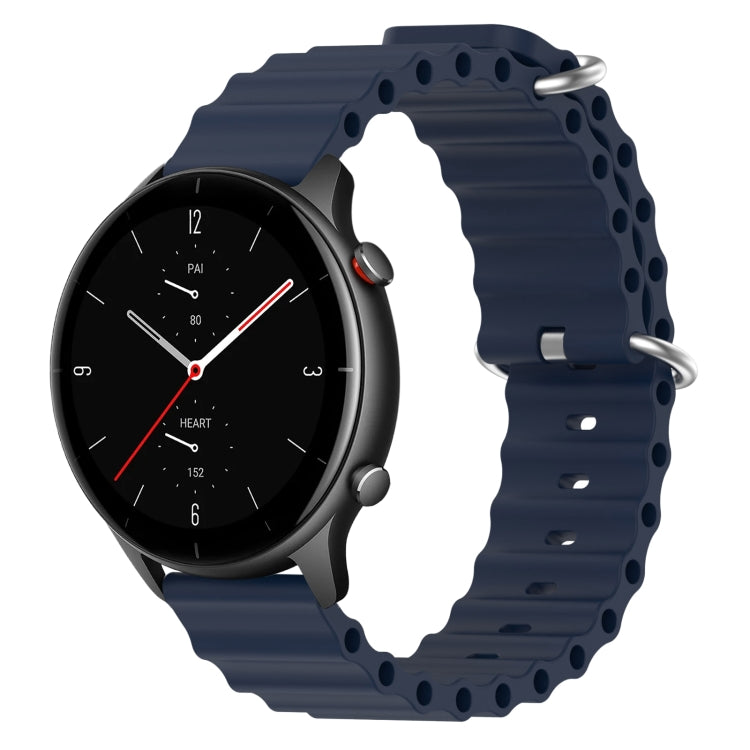 For Amazfit GTR 2e 22mm Ocean Style Silicone Solid Color Watch Band