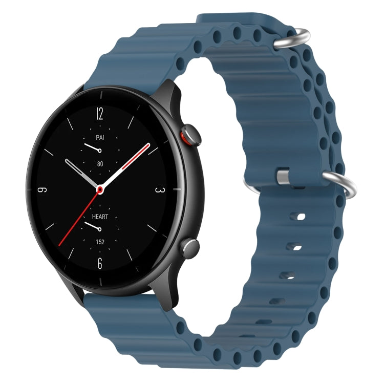 For Amazfit GTR 2e 22mm Ocean Style Silicone Solid Color Watch Band