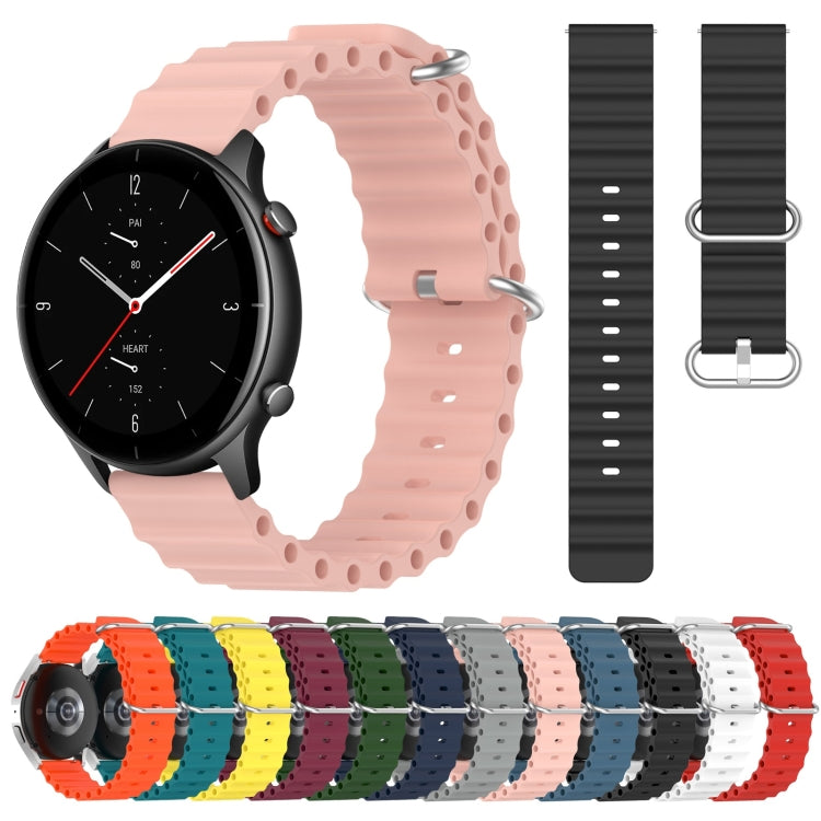 For Amazfit GTR 2e 22mm Ocean Style Silicone Solid Color Watch Band