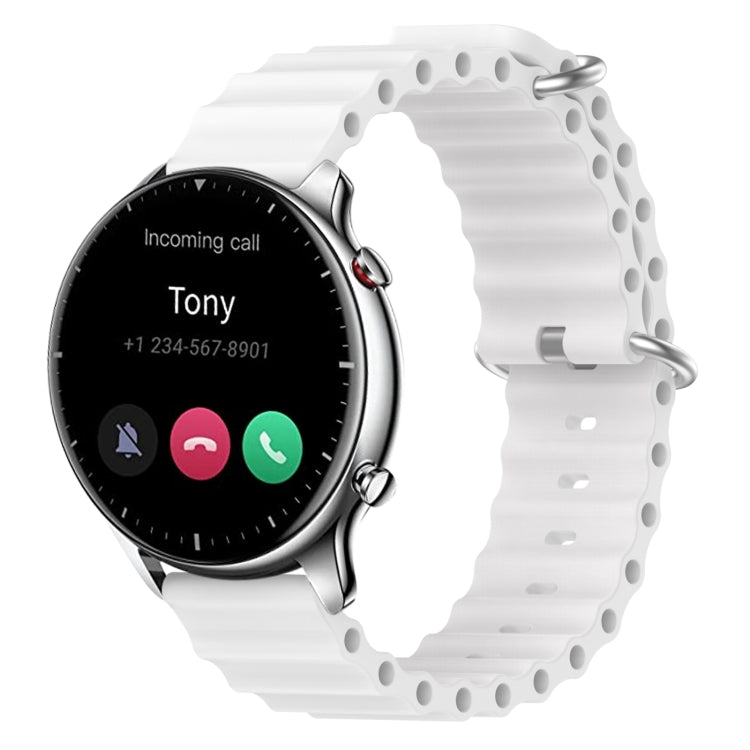 For Amazfit GTR 2 22mm Ocean Style Silicone Solid Color Watch Band