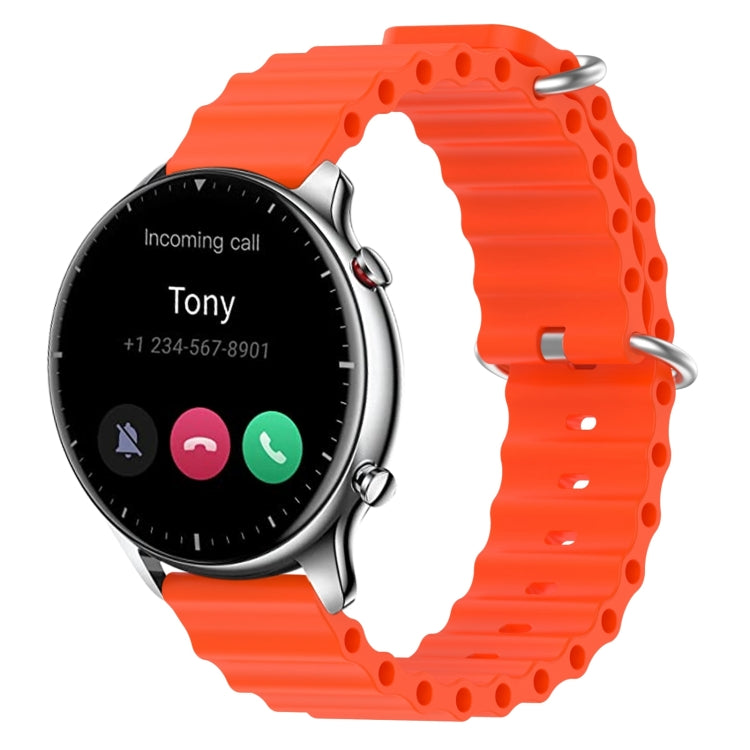 For Amazfit GTR 2 22mm Ocean Style Silicone Solid Color Watch Band