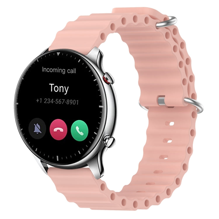 For Amazfit GTR 2 22mm Ocean Style Silicone Solid Color Watch Band