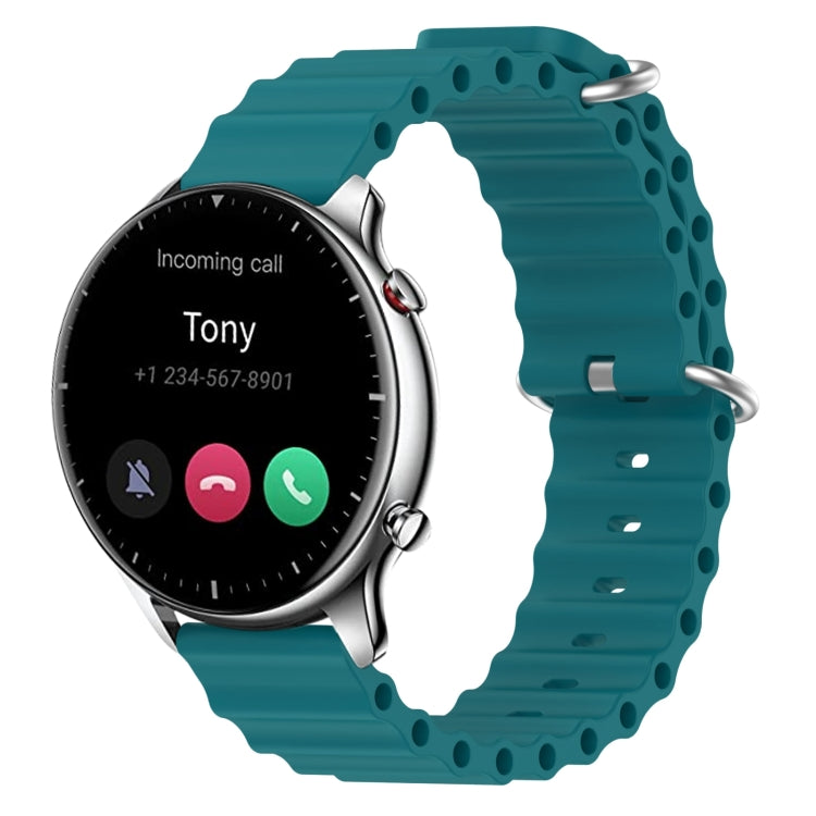 For Amazfit GTR 2 22mm Ocean Style Silicone Solid Color Watch Band
